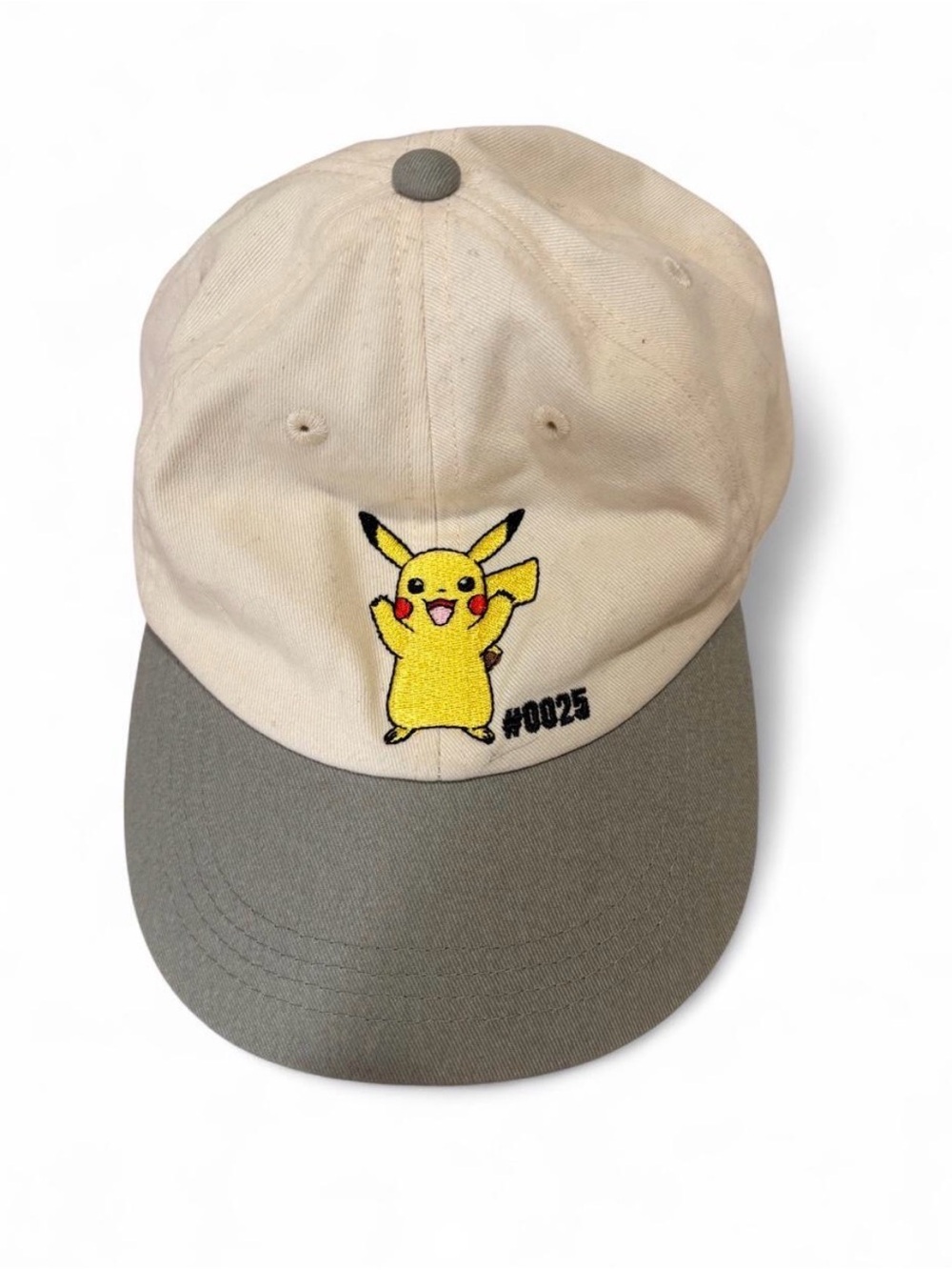 H&M Kids Beige and Olive Pikachu Cap for 6-10 y.o.